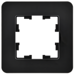 BRITE Рамка 1-местная РУ-1-2-Бр стекло черный RE IEK