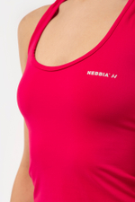 Женский топ NEBBIA Sporty Slim-Fit Crop Tank Top 422 Pink