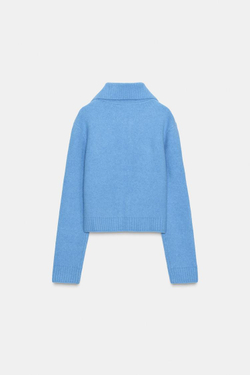 ZARА КАРДИГАН НА МОЛНИИ, СИНИЙ