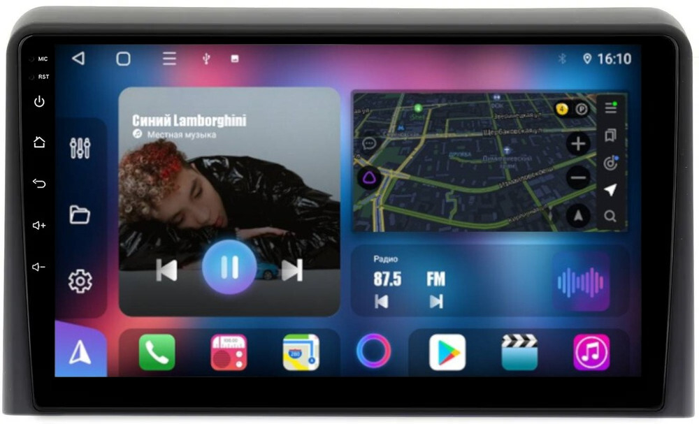 Магнитола для Hyundai Sonata 2017-2019 (LF) - FarCar BM1054M на Android 13, QLED, TS10, 4Гб+32Гб, CarPlay, 4G SIM-слот