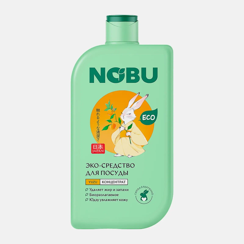 Средство для мытья посуды с экстрактом юдзу Nobu 600мл