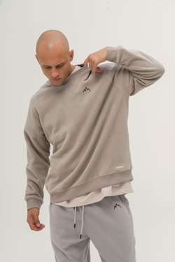 Толстовка KUL'TURA "FLEECE" Светло-серый