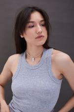 Подвеска карта таро Влюбленные малая родий La Lune