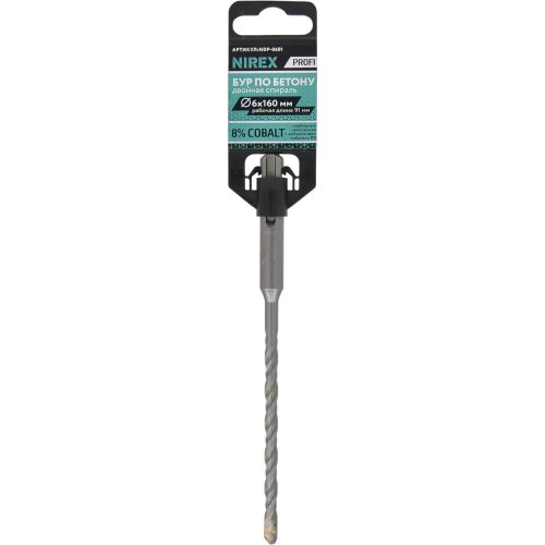 Бур NIREX Profi SDS+ 6*160 NDP-0601