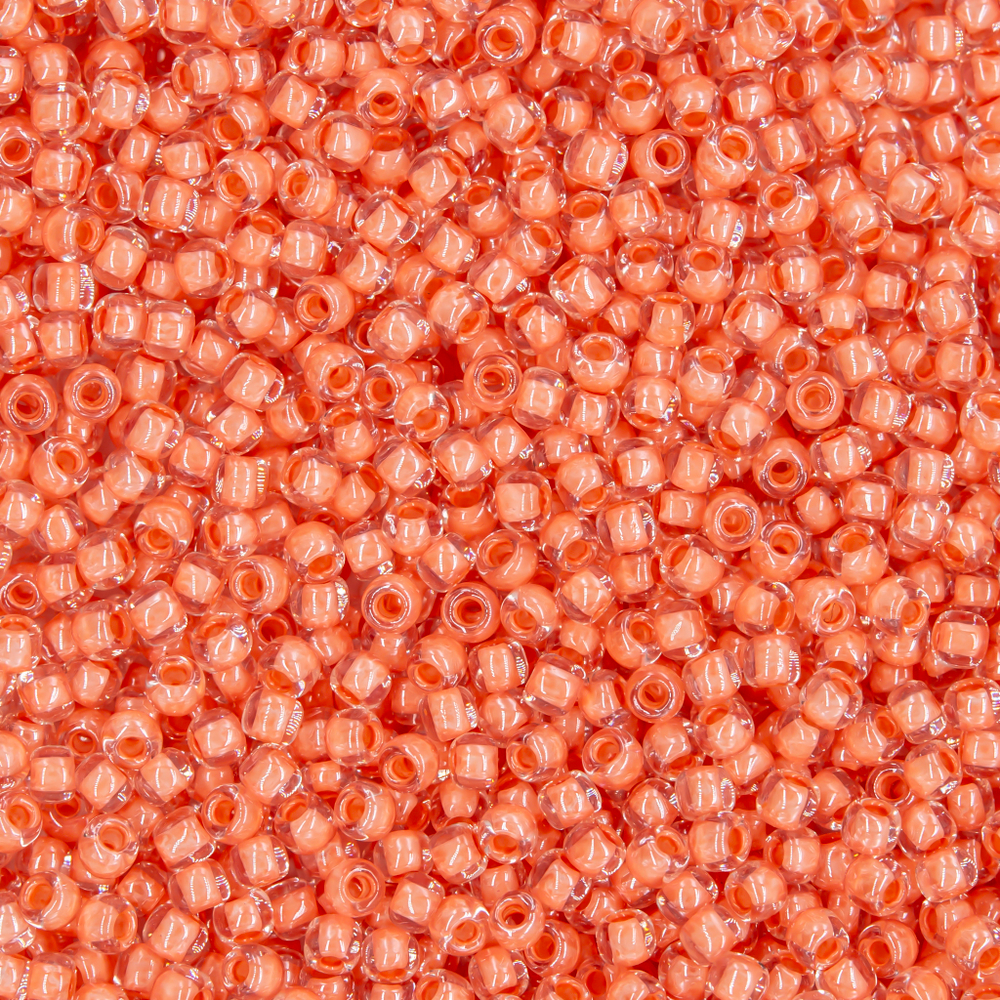 Японский бисер TOHO Round 11/0 (№964), окрашенный изнутри прозрачный