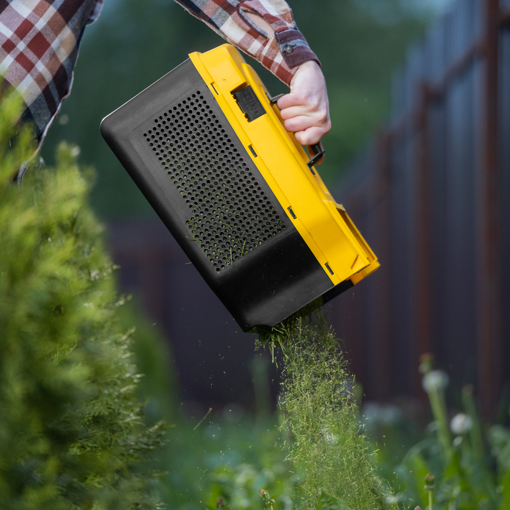 Газонокосилка электрическая GMC-1200, шир.,32см, 1200 Вт, 3 уров., травосб. 30 л Denzel