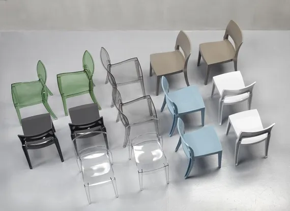 Стул Isy Antishock прозрачный серый