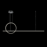 Подвесной светодиодный светильник Maytoni Halo MOD247PL-L49BK