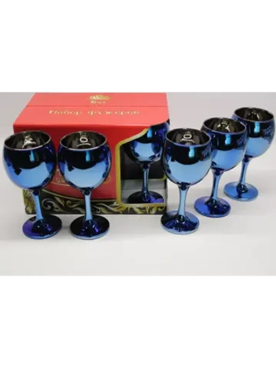 Фужеры для вина 6 штук Лазурит