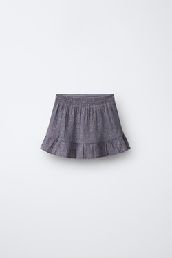 ZARA ЮБКА С ДРАПИРОВКОЙ И ПАЙЕТКАМИ, АНТРАЦИТОВО-СЕРЫЙ