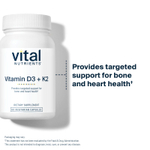 Vital Nutrients, K2-7 + D3, 60 вегетарианских капсул