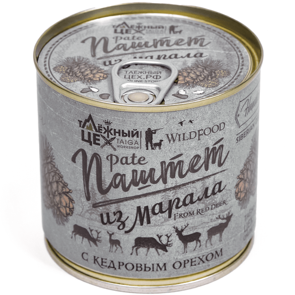 Паштет из марала с кедровым орехом 250г. ж/б