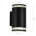 Светильник настенный TUBO GU10 2х50W