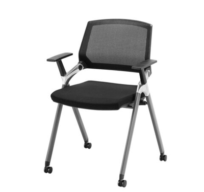 CLIP Кресло-конференц ЧЕРН/ТЕМ.СЕРЫЙ