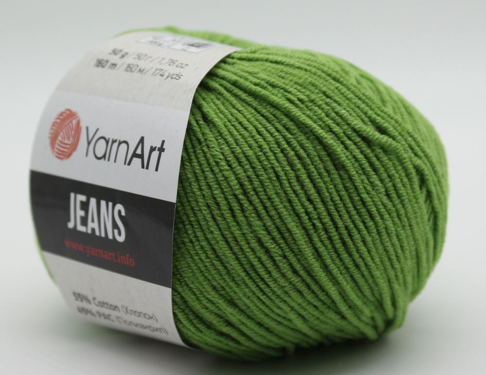 Пряжа "Jeans" 69 Трава