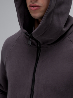 Костюм мужской спортивный на молнии (без начеса). Графит