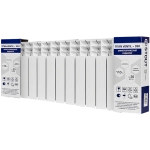 Радиатор биметаллический STOUT TITAN VENTIL 350 - 12 секций (подключение нижнее правое, цвет белый)