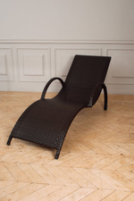 Шезлонг-лежак плетеный Tagliamento Spring, кофе