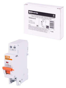 Расцепитель минимальн. и максим. напряжения РММ47 (для ВА47-60) 230В на DIN-рейку TDM SQ0206-0219
