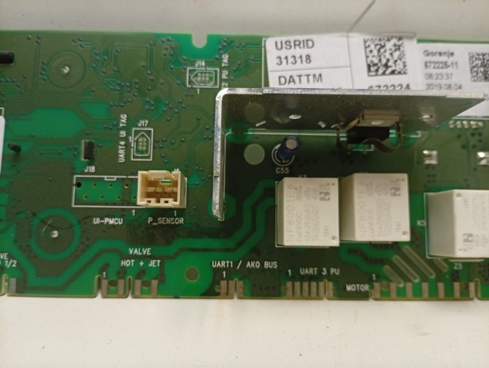 WE60S3 кт67 Модуль индикации для стиральной машины Gorenje 579411 б/у