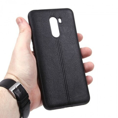 Панель из экокожи для Xiaomi Pocophone F1, 010498 Синий