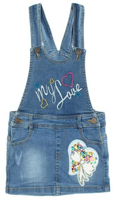 Сарафан синий (сердечко) р.104 (Bonito) OP1147