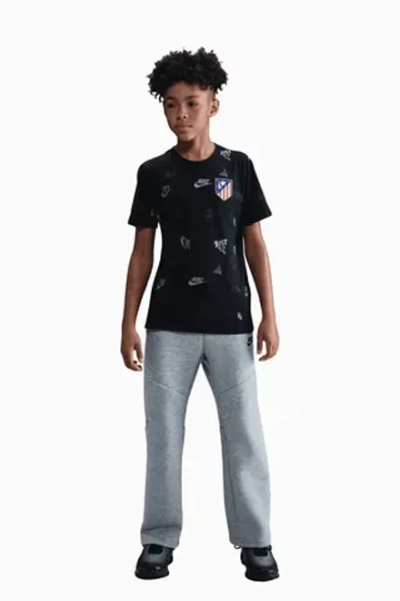 Футболка Nike Atlético Madrid 25/26 Crest AOP Junior - черный
