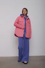 Куртка-рубашка Alexandra Talalay стёганая AW015 розовато-лиловая