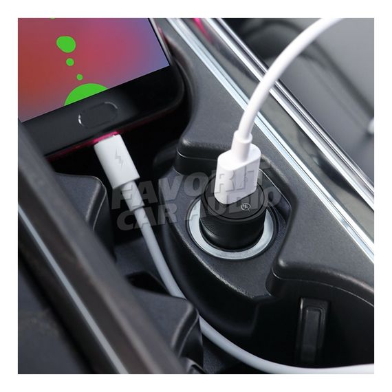 АЗУ 1USB HOCO Z32A Flash power 4000mA металл QC3.0 черный