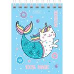 Блокнот МАЛЫЙ ФОРМАТ (75х105 мм) А7, 60 л., гребень, картон, клетка, HATBER "Это волшебство", 60Б7В1гр