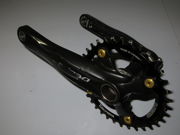 Система б/у Shimano Deore FC-M590 + звезда Blackspire 34t NW