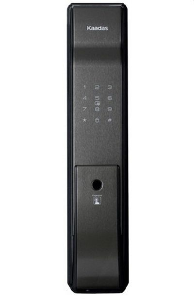 Врезной электронный дверной замок Kaadas K9W Black с отпечатком пальца