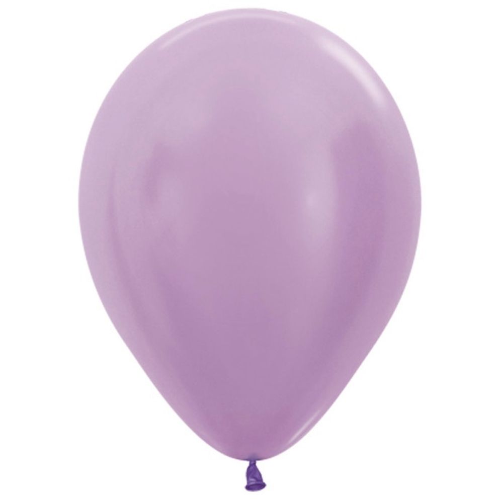 Воздушные шары Sempertex, цвет 450 перламутр, сиреневый, 100 шт. размер 12&quot;