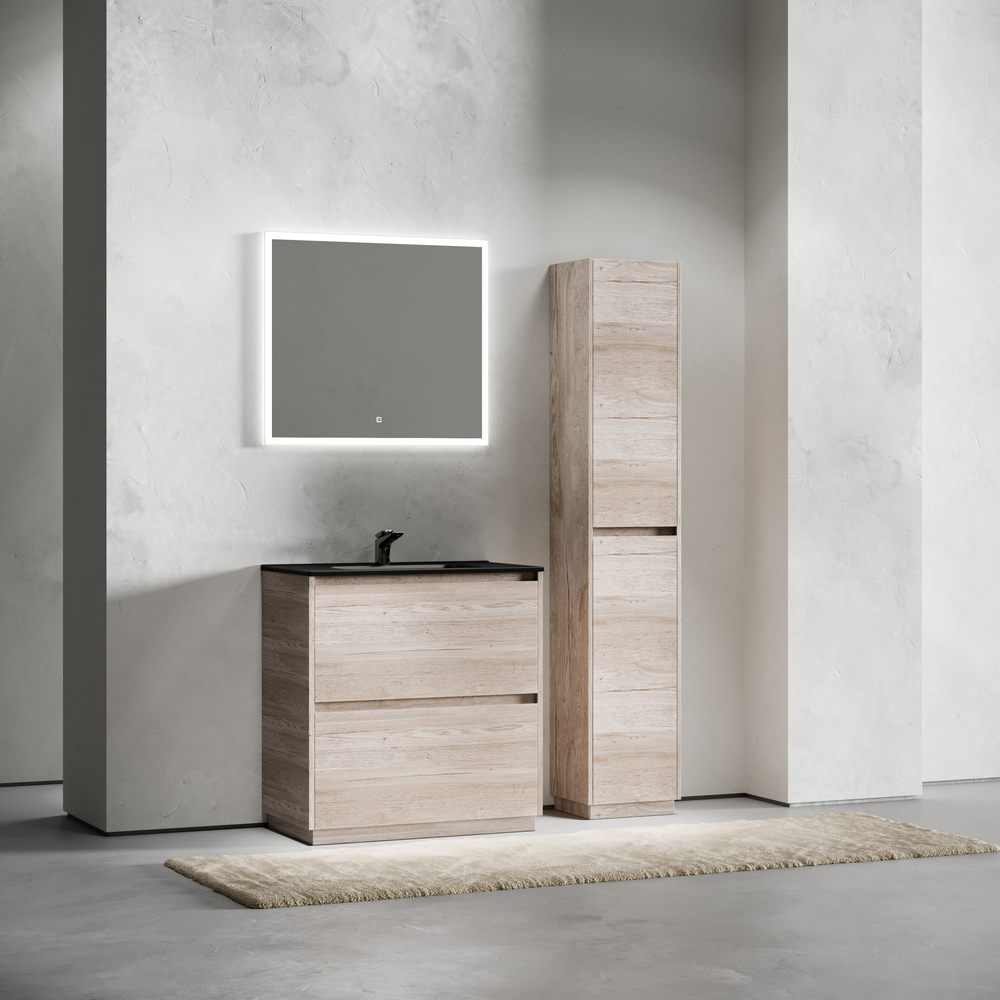 Тумба напольная под раковину Sancos Libra Floor, дуб галифакс натуральный 790х450х840 мм