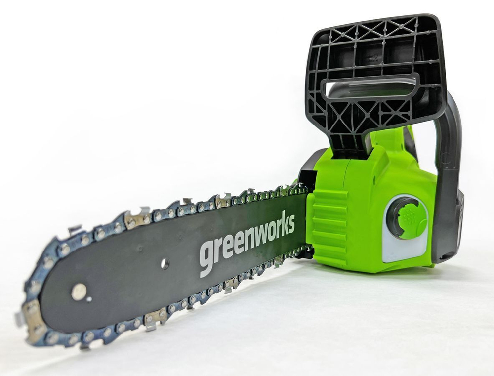 Цепная пила аккумуляторная Greenworks G40CS30II 40V (30 см) аккумуляторная -  АКБ 5 А/Ч зарядка G40UCM2M / 40V 2A