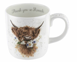Royal Worcester - Wrendale Designs Кружка «Корова» 400 мл / артикул   MMRB4020-XD  / GTIN 749151740716