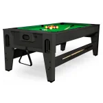 Cтол-трансформер «Twister» 3 в 1 (бильярд, аэрохоккей, настольный теннис, 217 х 107,5 х 81 см) (черный)