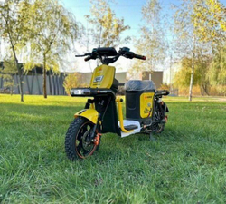 Электровелосипед Wen-box U5, большой аккумулятор 30Ah с двумя курьерскими багажниками (красный)
