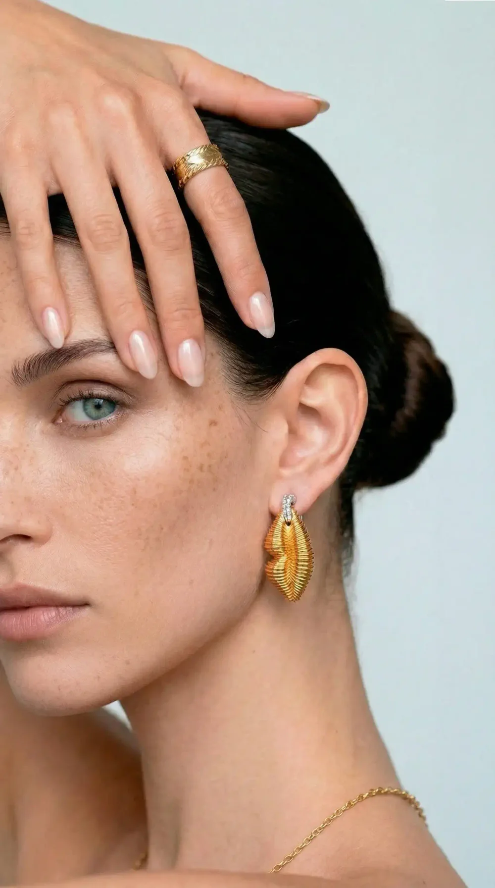 Серьги Lips, Золотой