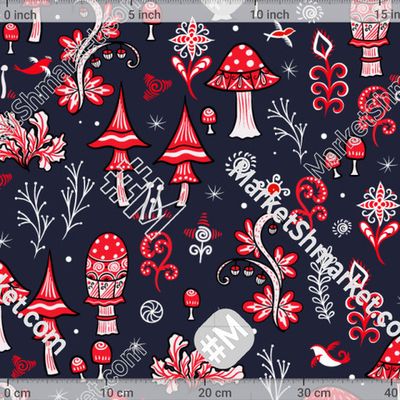 Грибы с фольклорными мотивами (Дизайнер Irina Skaska) by Irina Skaska 150 DPI
