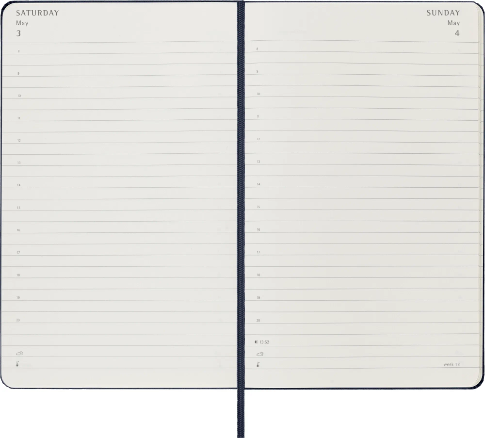 Ежедневник Moleskine (DHB2012DC3) Classic Large 130х210мм 400стр. синий сапфир