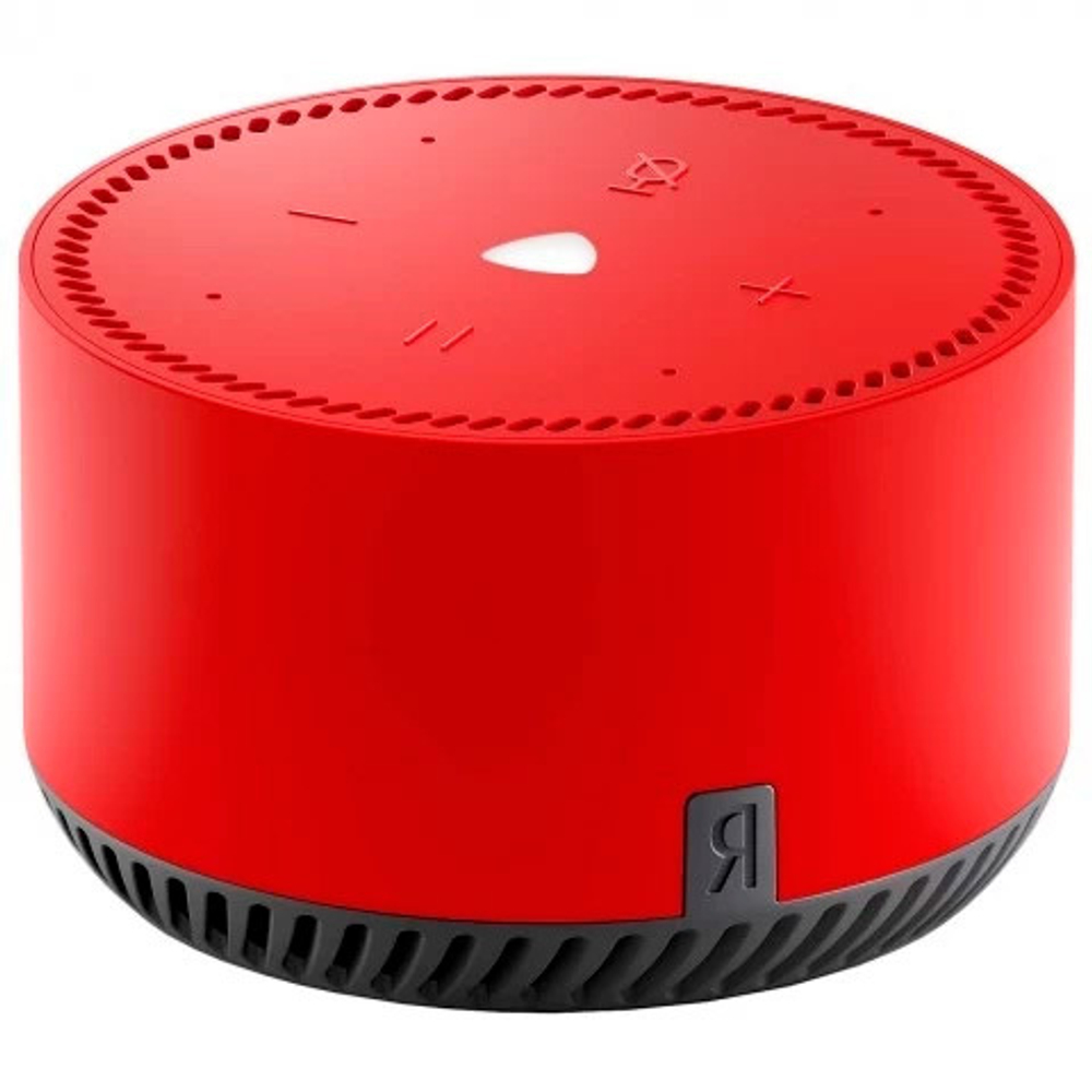 Умная колонка Yandex Станция Лайт Алиса красный 5W 1.0 BT 10м (YNDX-00025R)