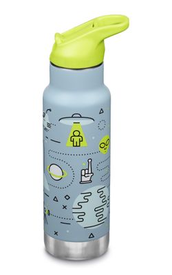 Детская термобутылка Klean Kanteen Insulated Kid Classic Flip Sport 12oz (355 мл) Launch Plan