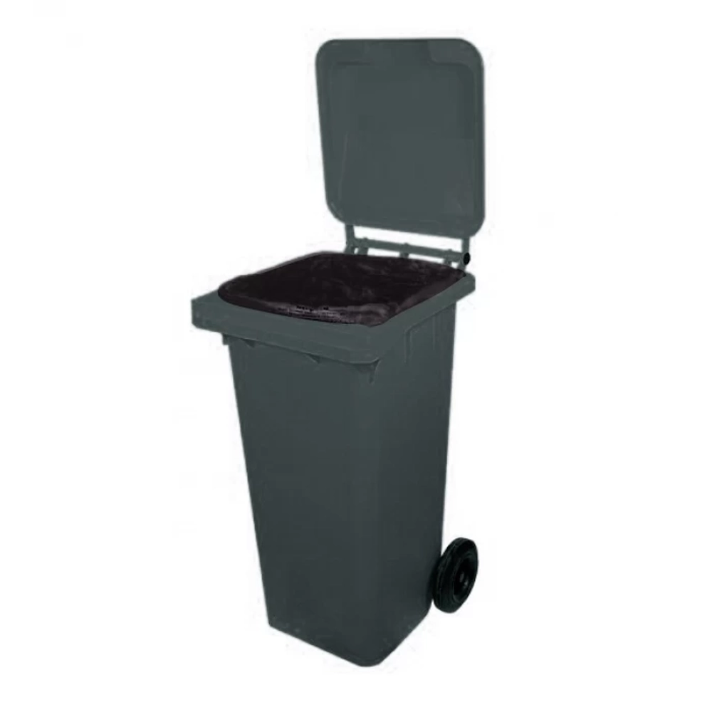 Контейнер многоразовый 120 л класс А КОм-02-"Медфарм" для временного хранения и удаления медицинских отходов серый