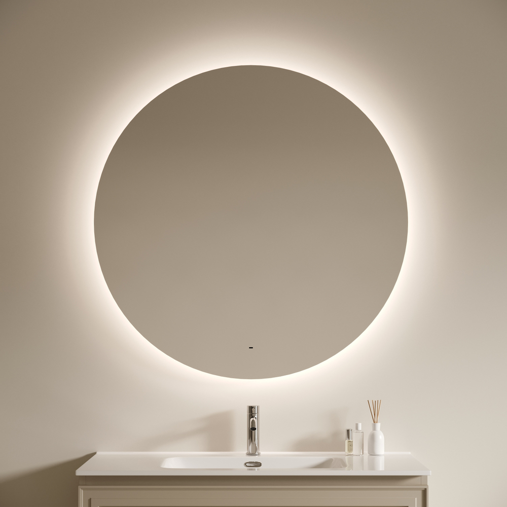 Зеркало для ванной комнаты SANCOS Sfera 2.0 D1000 led подсветка 2700K/4000K/5000K SF2.1000