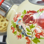 Чайник 3,5л со свистком, консольная ручка, слоновая кость "Гранат"