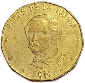 1 песо 2014 Доминикана