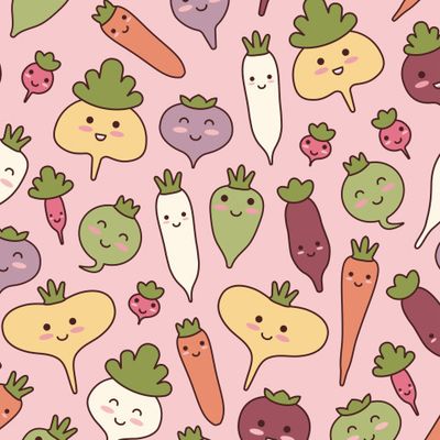 Buy pink fabric vegetables