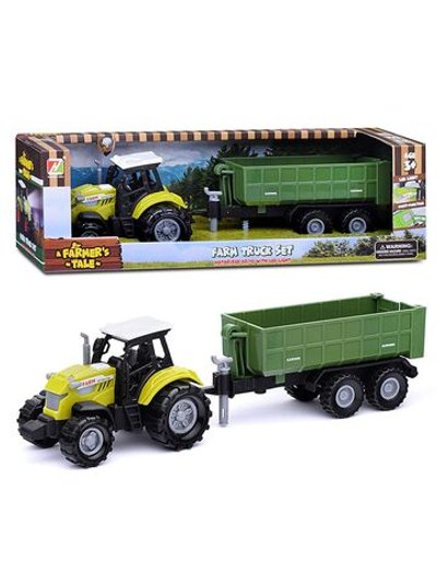 Машинка Трактор с прицепом Фермер со светом и звуком (550-7P)