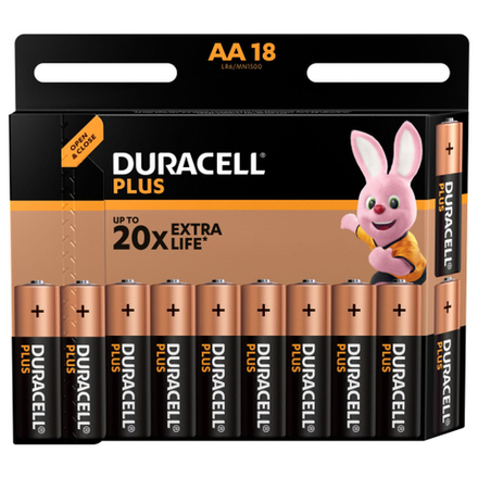 Батарейки Duracell 5014218 АА алкалиновые 1,5v 18 шт. LR6-18BL PLUS